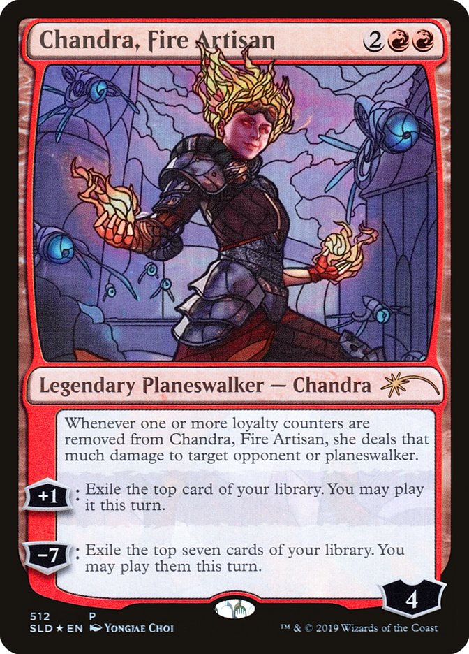 Chandra, Fire Artisan (Stained Glass) [Secret Lair Drop Promos] | Good Games Modbury