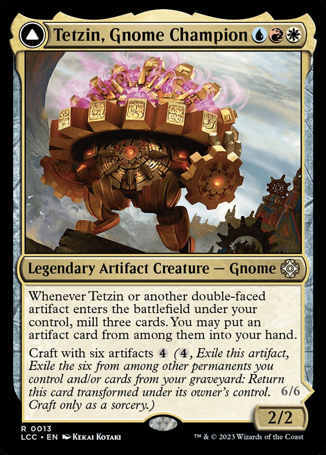 Tetzin Gnome Champion // The Golden-Gear Colossus 13 (Commander: The Lost Caverns of Ixalan)  | Good Games Modbury