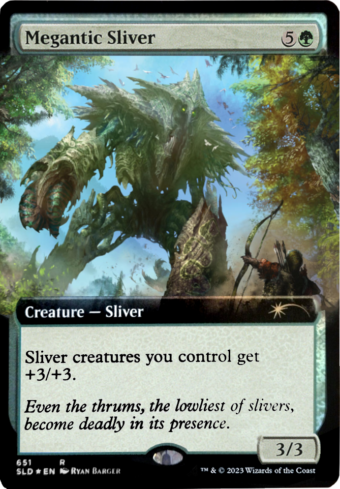 Megantic Sliver (Extended Art) [Secret Lair Drop Promos] | Good Games Modbury