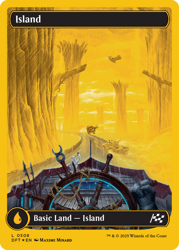 Island (0508) (First-Place Foil) [Aetherdrift] | Good Games Modbury