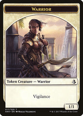 Honored Hydra // Warrior Double-Sided Token [Amonkhet Tokens] | Good Games Modbury