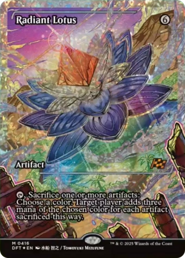 Radiant Lotus (Showcase) (Fracture Foil) [Aetherdrift] | Good Games Modbury