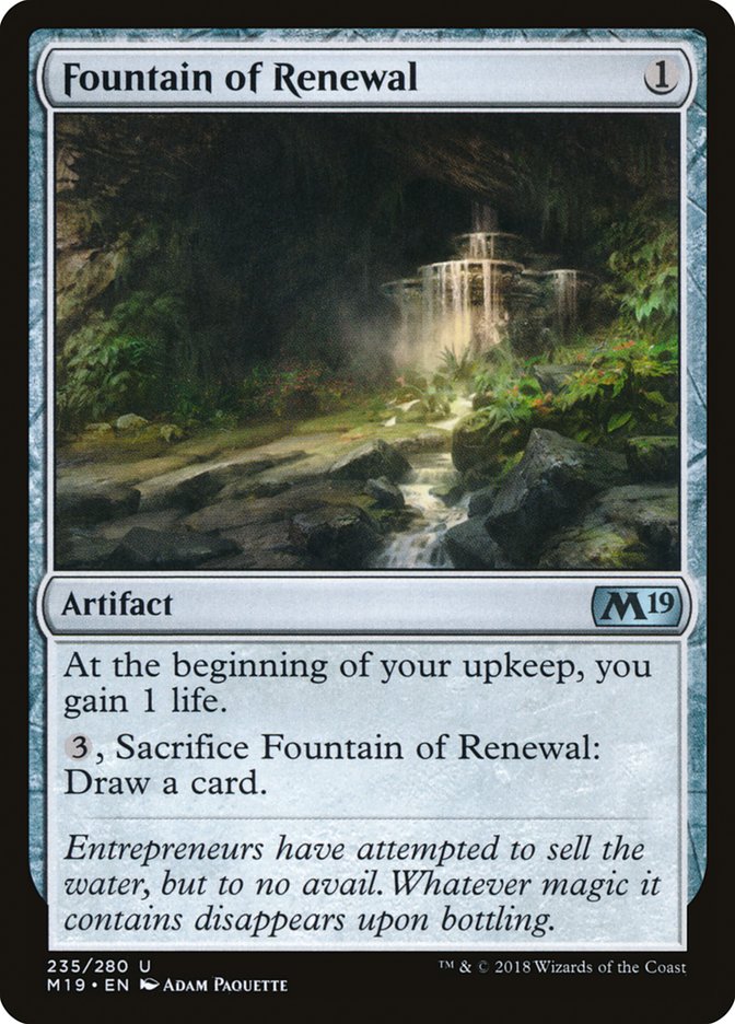 Fountain of Renewal [Core Set 2019] | Good Games Modbury