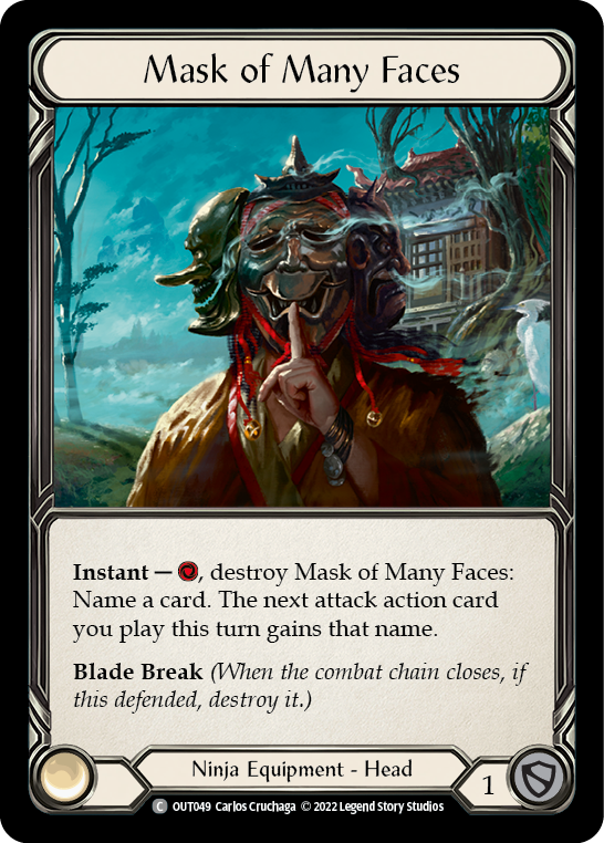 Mask of Many Faces [OUT049] (Outsiders)  Rainbow Foil | Good Games Modbury