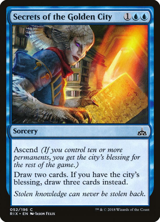 Secrets of the Golden City 52/196 (Rivals of Ixalan)  | Good Games Modbury