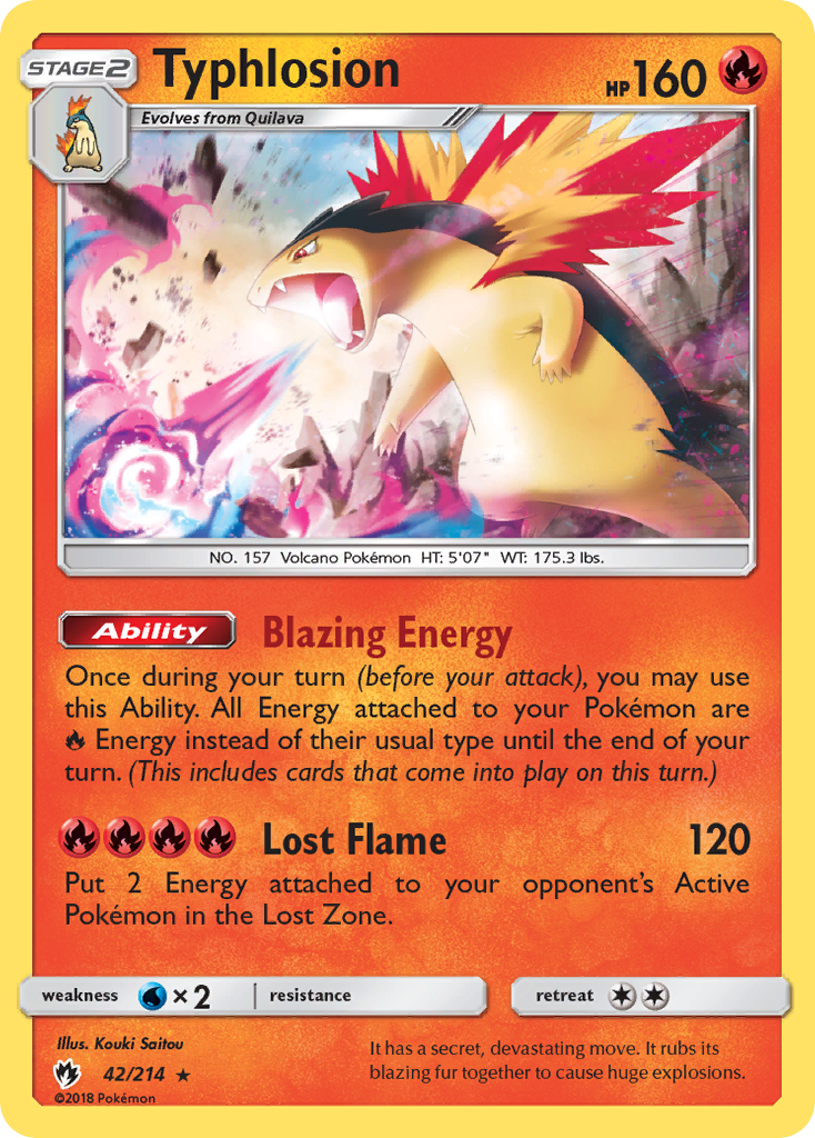 Typhlosion (42/214) [Sun & Moon: Lost Thunder] | Good Games Modbury