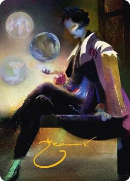 Obscura Interceptor Art Card Gold Stamped Signature 74 (Art Series: Streets of New Capenna)  | Good Games Modbury