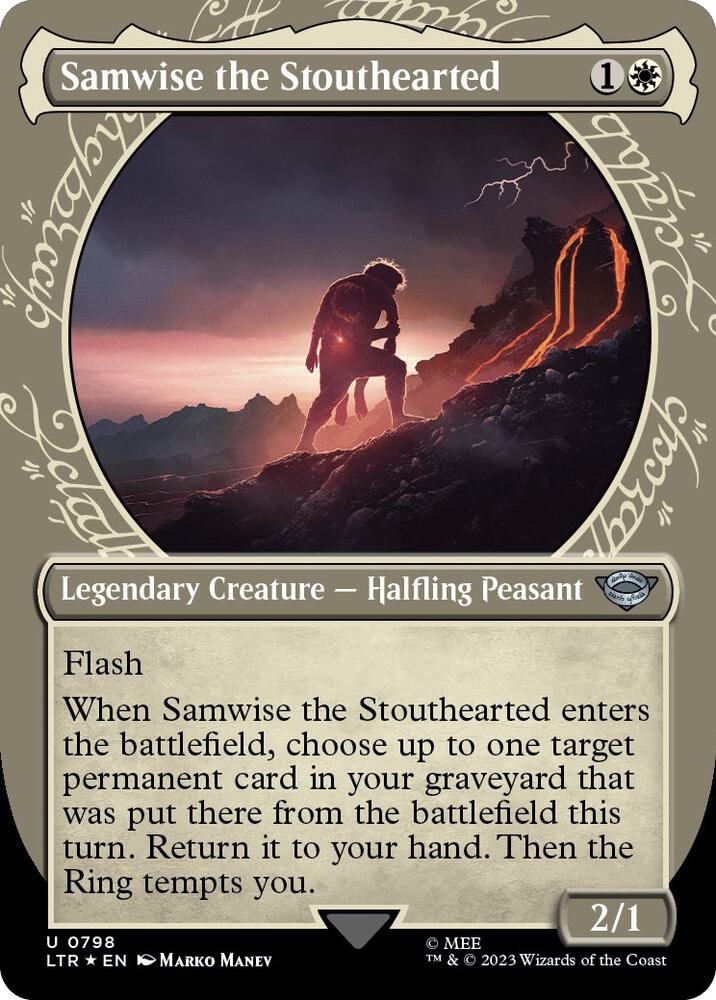 Samwise the Stouthearted 798/281 (Universes Beyond: The Lord of the Rings: Tales of Middle-earth)  - Showcase Surge Foil | Good Games Modbury
