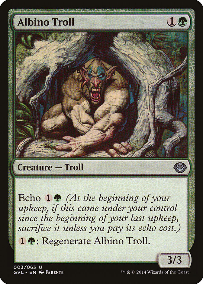 Albino Troll 3/63 (Duel Decks: Anthology)  | Good Games Modbury