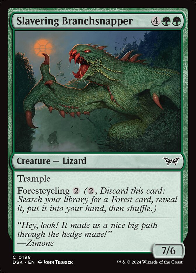Slavering Branchsnapper 198/286 (Duskmourn: House of Horror)  - Foil | Good Games Modbury