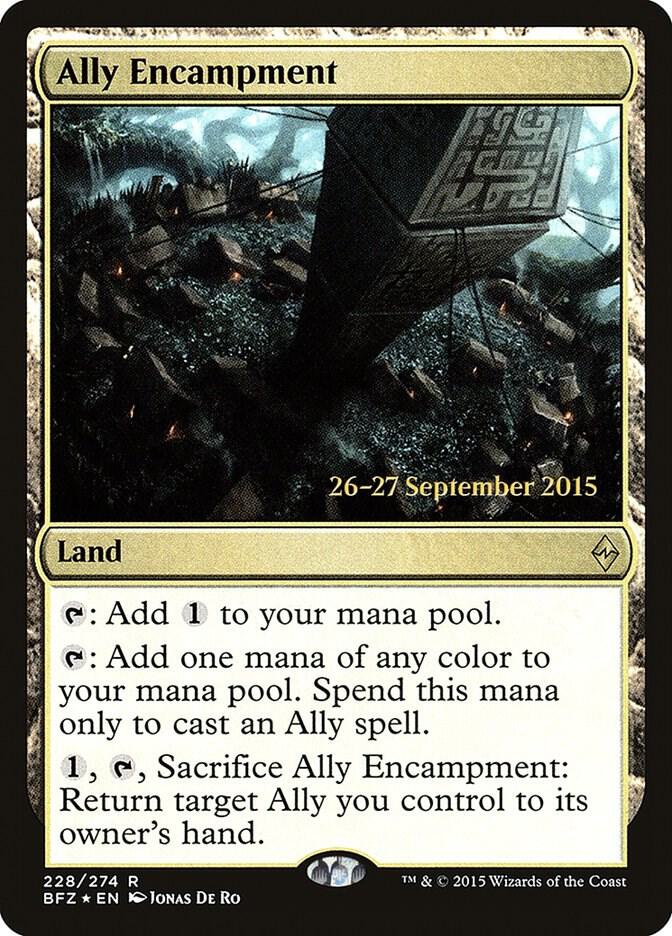 Ally Encampment 228s/90 (Prerelease Cards)  - PreRelease Foil | Good Games Modbury