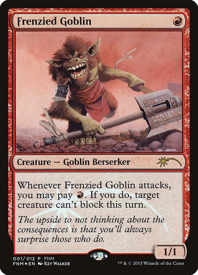 Frenzied Goblin 1/12 (FNM Promos)  - Foil | Good Games Modbury