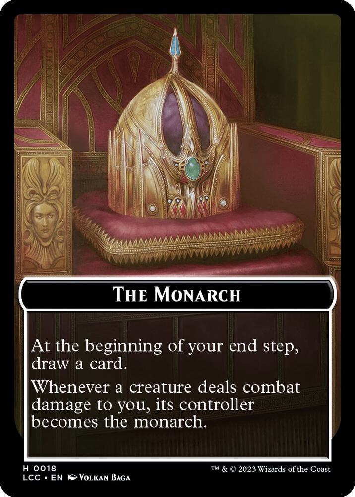 The Monarch Dinosaur Double Sided Token 18 // 10 (Commander: The Lost Caverns of Ixalan)  | Good Games Modbury