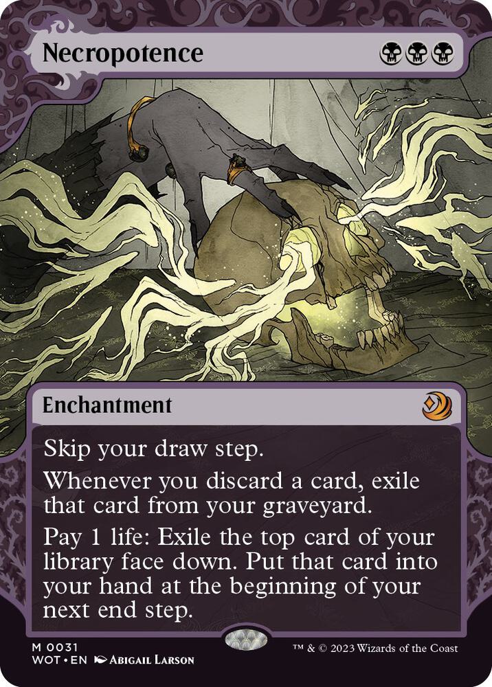 Necropotence 31/63 (Wilds of Eldraine: Enchanting Tales)  - Showcase | Good Games Modbury