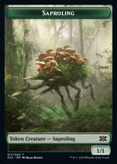 Saproling // Treasure Double-Sided Token [Double Masters 2022 Tokens] | Good Games Modbury