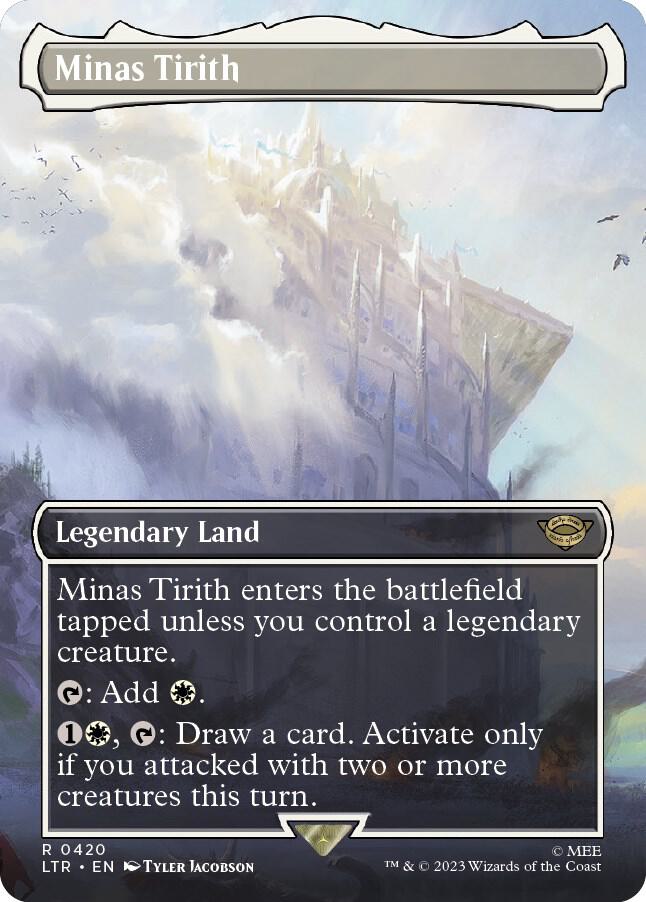 Minas Tirith 420 (Universes Beyond: The Lord of the Rings: Tales of Middle-earth)  - Borderless Foil | Good Games Modbury