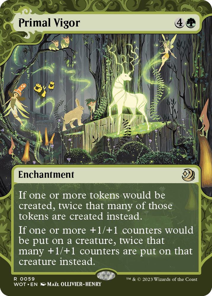 Primal Vigor 59 (Wilds of Eldraine: Enchanting Tales)  - Showcase Foil | Good Games Modbury