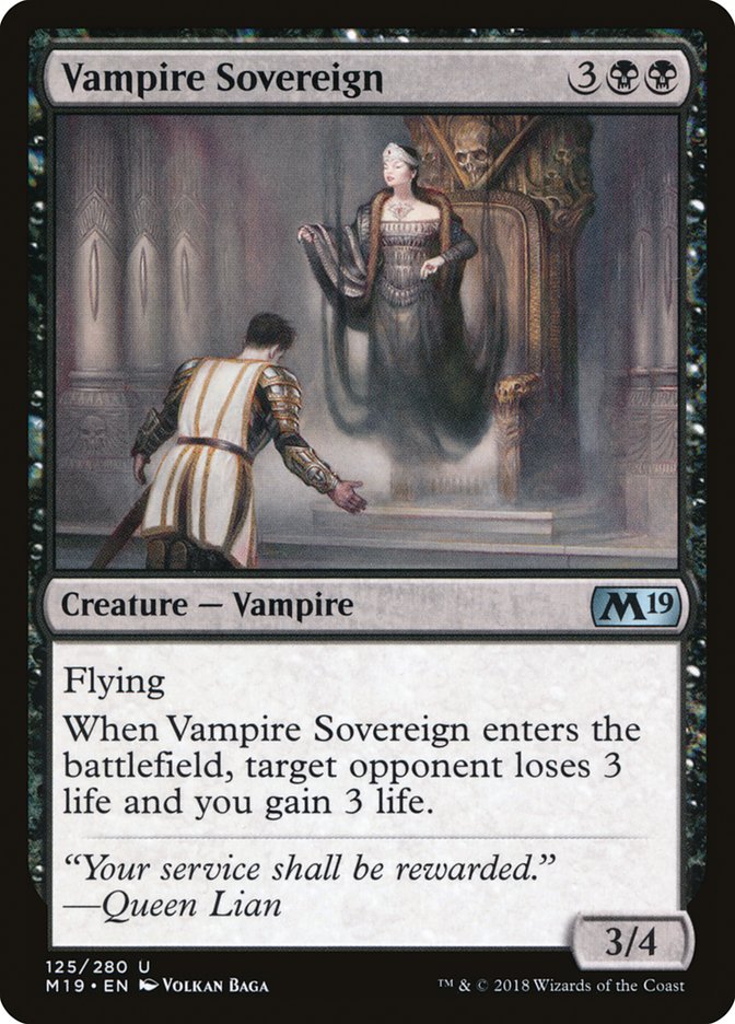 Vampire Sovereign [Core Set 2019] | Good Games Modbury