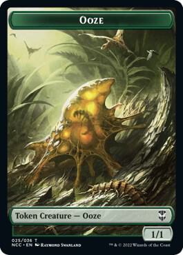 Ooze 025 Treasure 015 Double Sided Token 25 // 15 (Commander: Streets of New Capenna)  | Good Games Modbury