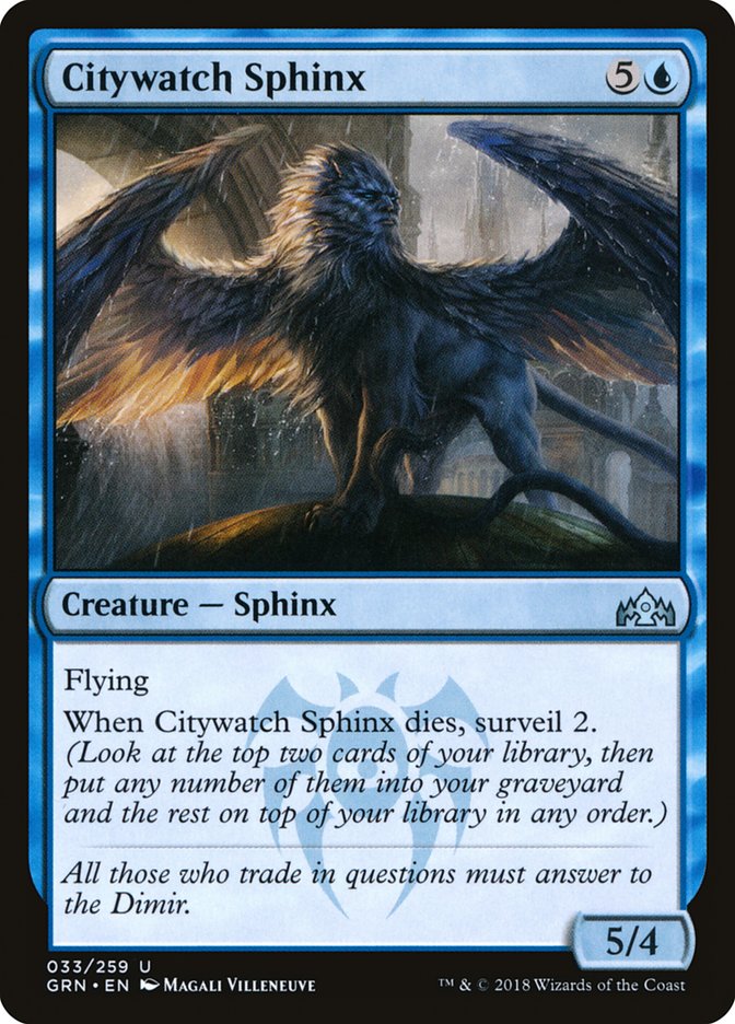 Citywatch Sphinx [Guilds of Ravnica] | Good Games Modbury