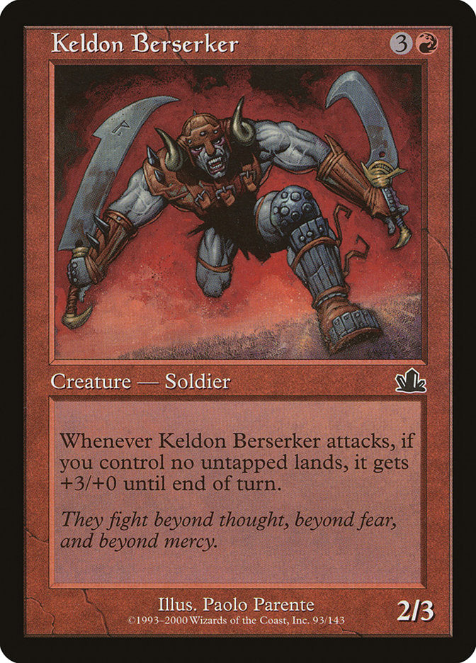 Keldon Berserker 93/143 (Prophecy)  - Foil | Good Games Modbury