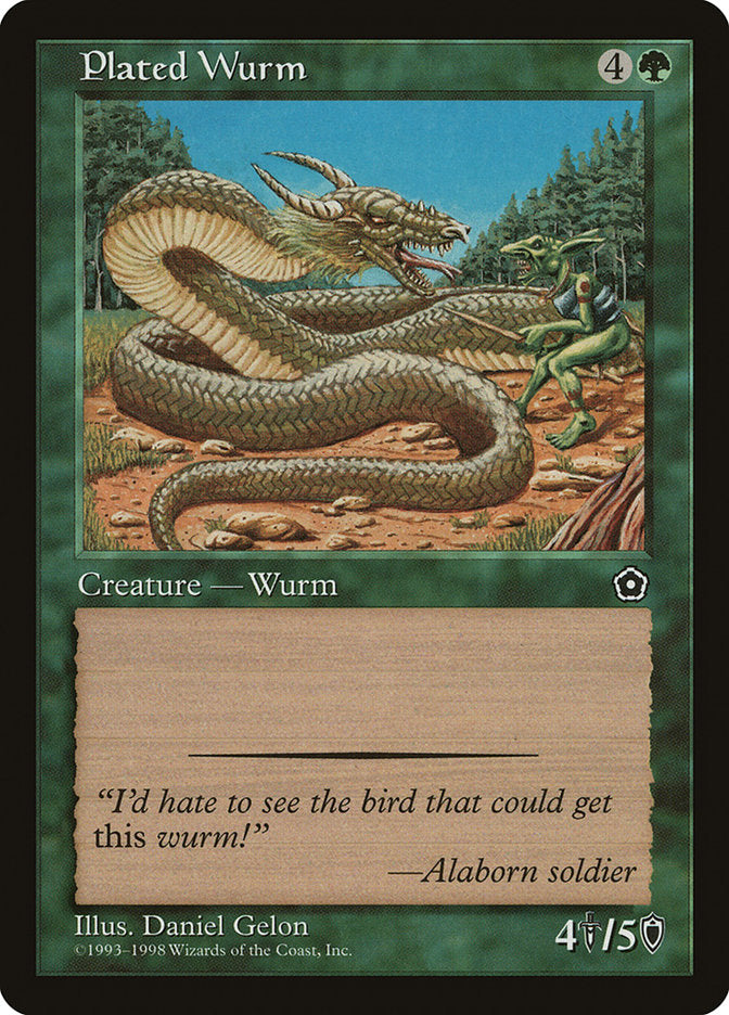 Plated Wurm 141/165 (Portal Second Age)  | Good Games Modbury