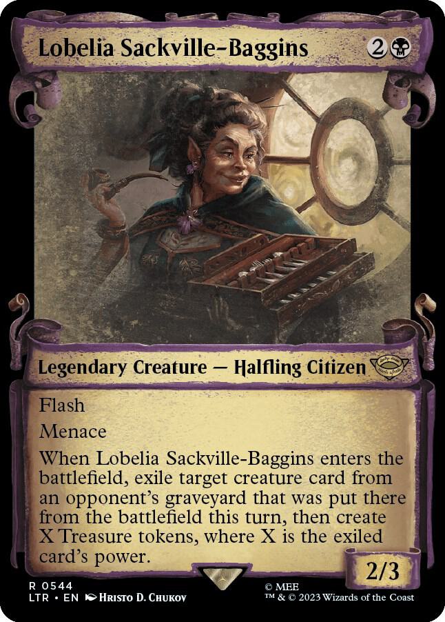 Lobelia Sackville-Baggins 544 (Universes Beyond: The Lord of the Rings: Tales of Middle-earth)  - Showcase Scroll | Good Games Modbury