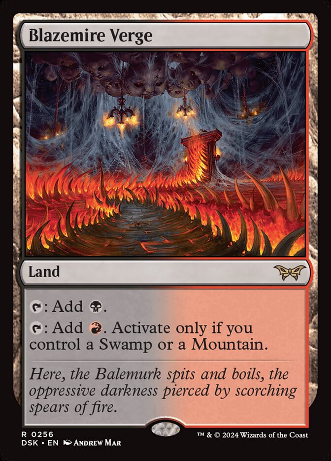 Blazemire Verge 256/286 (Duskmourn: House of Horror)  | Good Games Modbury