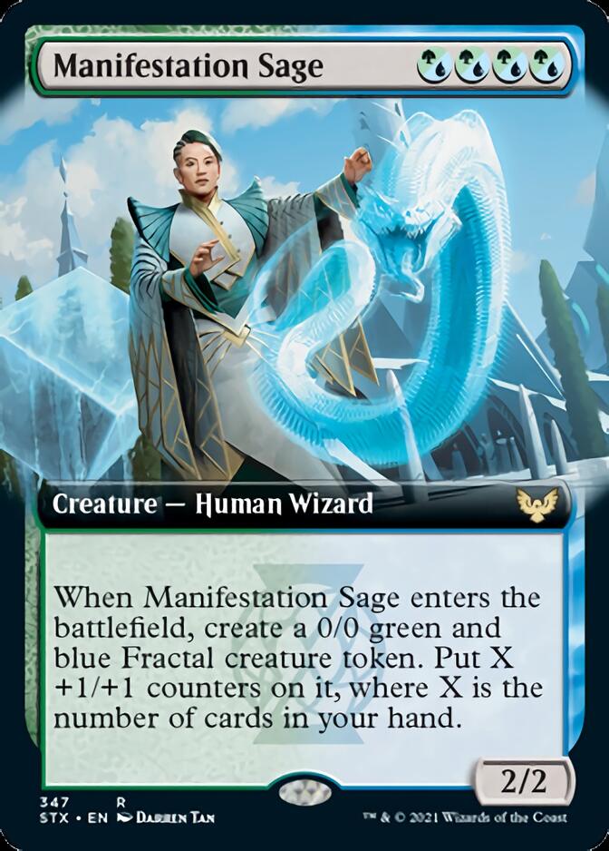 Manifestation Sage (Extended Art) [Strixhaven: School of Mages] | Good Games Modbury