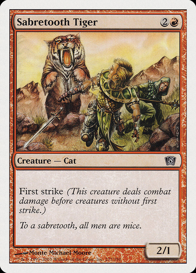 Sabretooth Tiger 217/350 (8th Edition)  | Good Games Modbury
