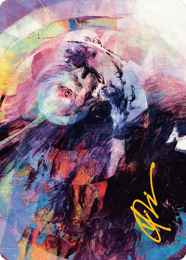 Psychic Whorl Art Card (Gold-Stamped Signature) [Bloomburrow Art Series] | Good Games Modbury