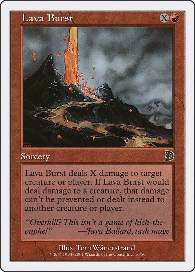 Lava Burst 16/50 (Deckmasters Garfield vs Finkel)  | Good Games Modbury
