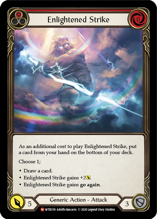 Enlightened Strike [U-WTR159] (Welcome to Rathe Unlimited)  Unlimited Rainbow Foil | Good Games Modbury