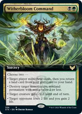 Witherbloom Command Extended Art 356 (Strixhaven: School of Mages)  - Foil | Good Games Modbury