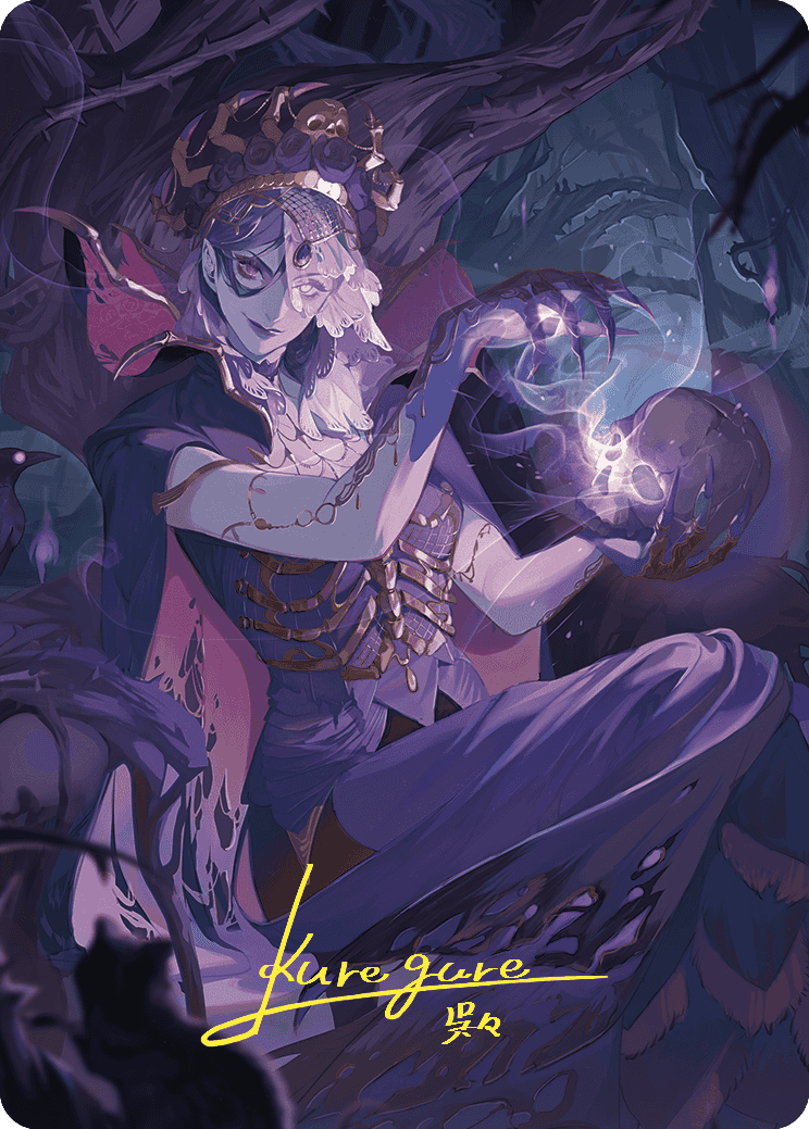 Necropotence Art Card (Gold-Stamped Signature) [Wilds of Eldraine Art Series] | Good Games Modbury