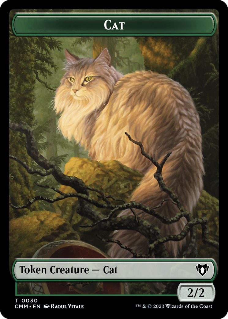 Cat Token (30) [Commander Masters Tokens] | Good Games Modbury