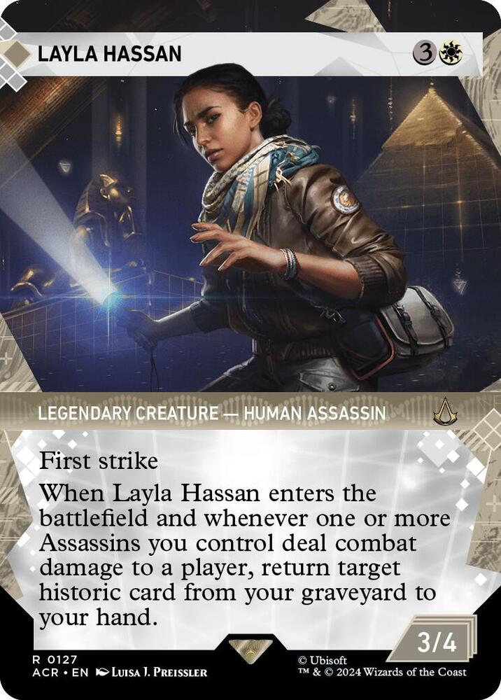Layla Hassan 127/110 (Universes Beyond: Assassin's Creed)  - Showcase | Good Games Modbury