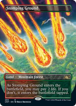 Stomping Ground Borderless 280/244 (Unfinity)  - Foil | Good Games Modbury