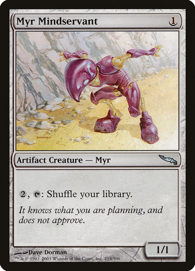 Myr Mindservant 213/306 (Mirrodin)  - Foil | Good Games Modbury