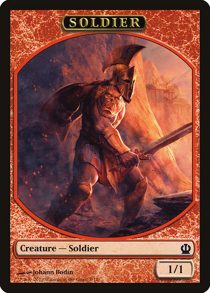 Soldier Token (7/11) [Theros Tokens] | Good Games Modbury