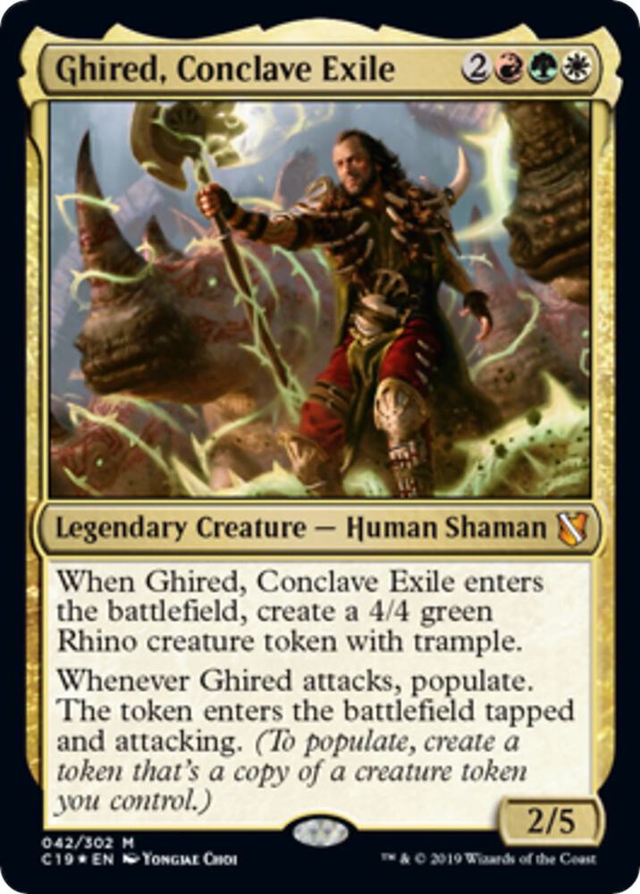 Ghired, Conclave Exile 42/302 (Oversize Cards)  - Foil | Good Games Modbury