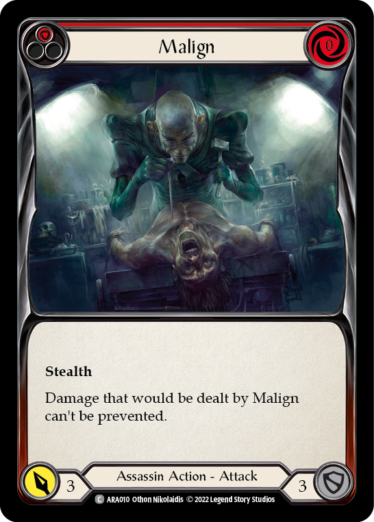 Malign (Red) [ARA010] (Outsiders Arakni Blitz Deck) | Good Games Modbury