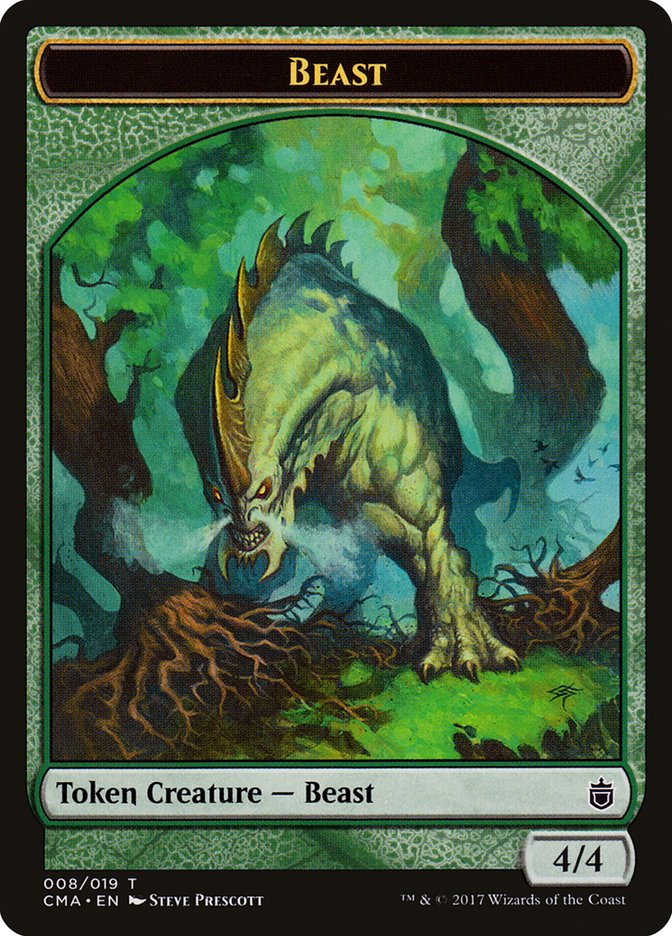 Beast Token (008/019) [Commander Anthology Tokens] | Good Games Modbury