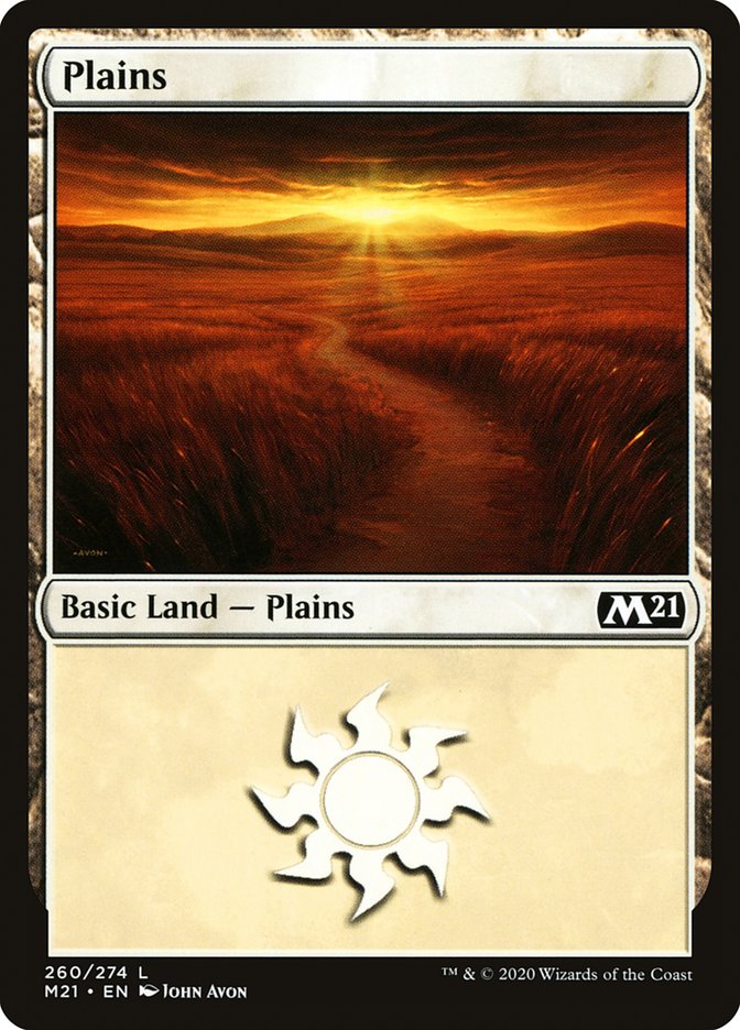 Plains (260) [Core Set 2021] | Good Games Modbury