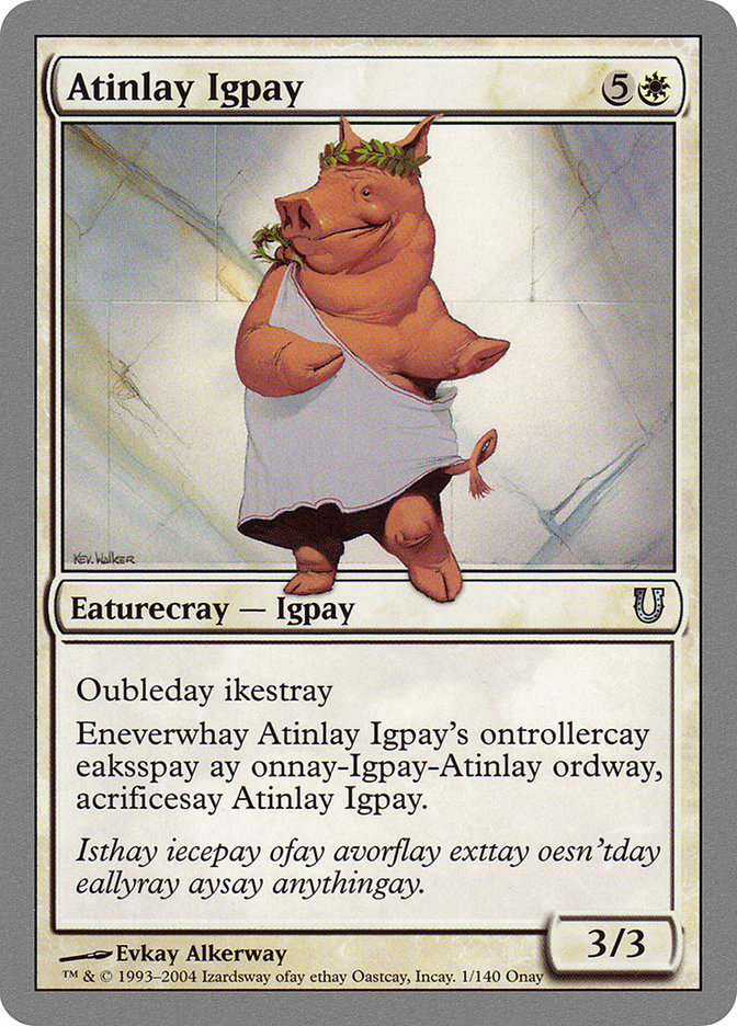Atinlay Igpay 1/140 (Unhinged)  | Good Games Modbury