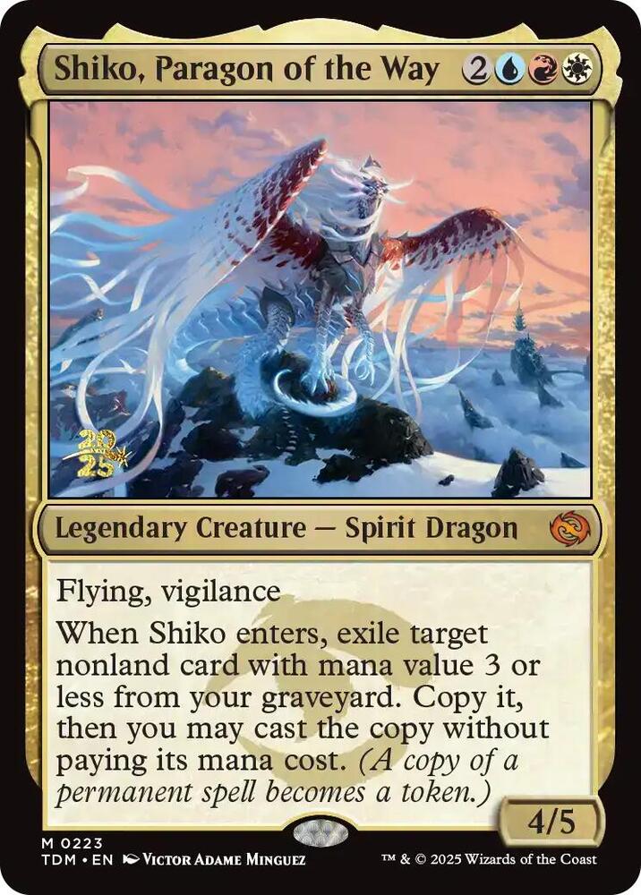 Shiko Paragon of the Way 223s/166 (Prerelease Cards)  - Foil | Good Games Modbury