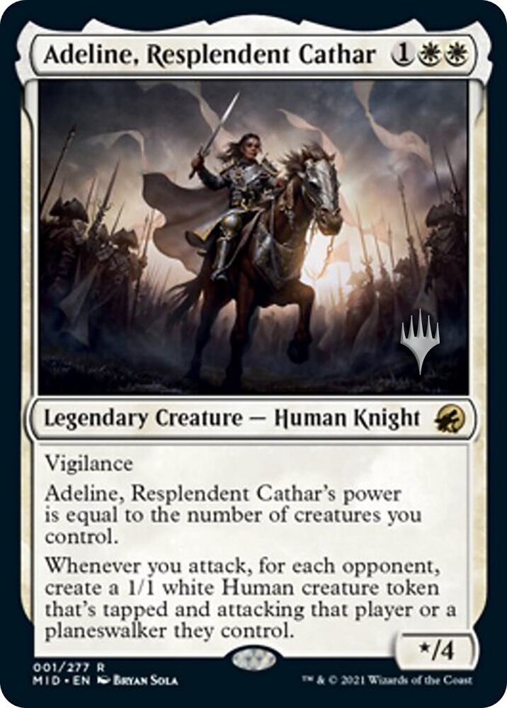 Adeline Resplendent Cathar 1p/171 (Promo Pack: Innistrad: Midnight Hunt)  | Good Games Modbury
