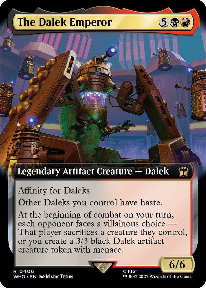The Dalek Emperor 406/331 (Universes Beyond: Doctor Who)  - Extended Art Foil | Good Games Modbury