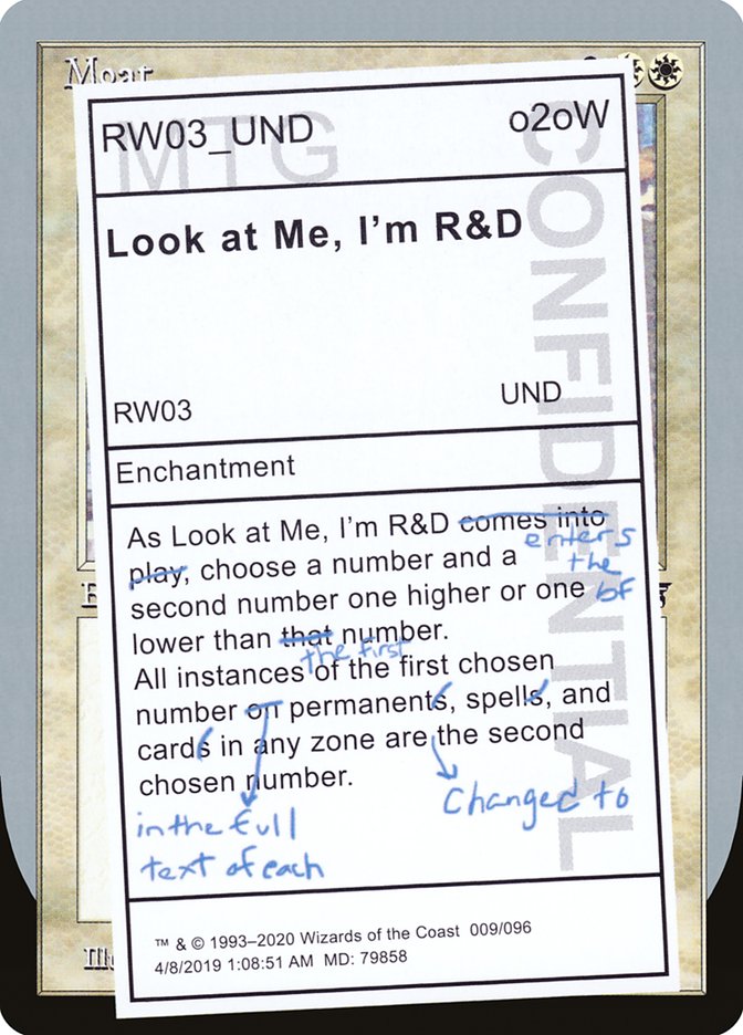 Look at Me, I'm R&D 9/96 (Unsanctioned)  | Good Games Modbury