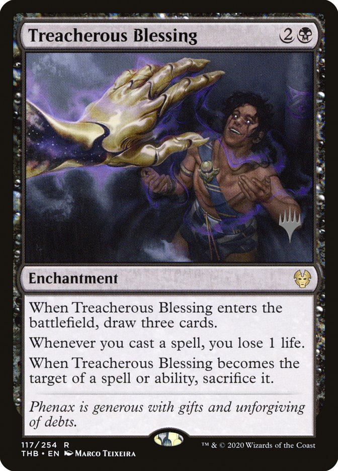 Treacherous Blessing (Promo Pack) [Theros Beyond Death Promos] | Good Games Modbury